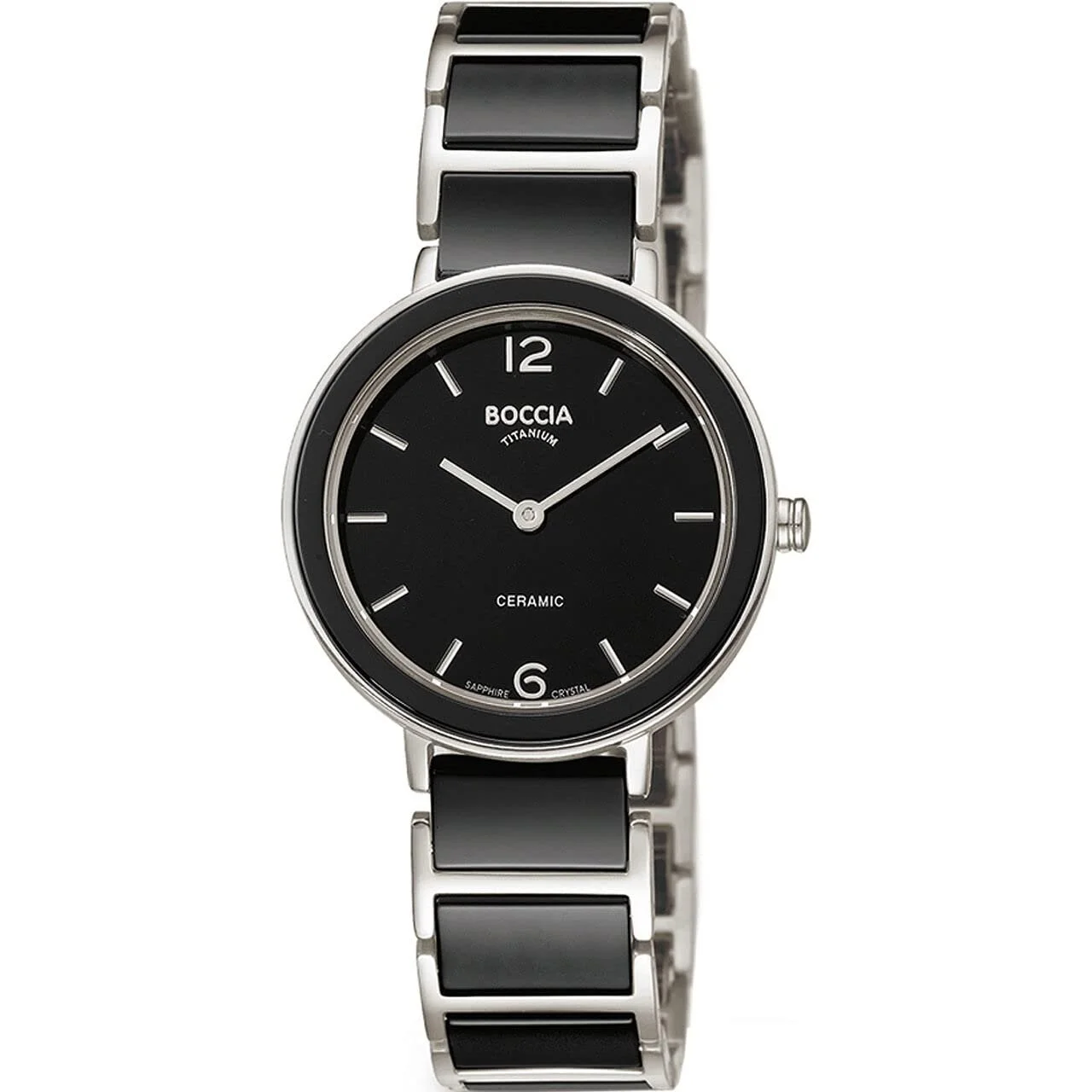 Годинник Boccia Titanium 3311-02 Аналоговий Кварцовий Чорний, фото №1 Годинник Boccia Titanium 3311-02 Аналоговий Кварцовий Чорний, фото №1