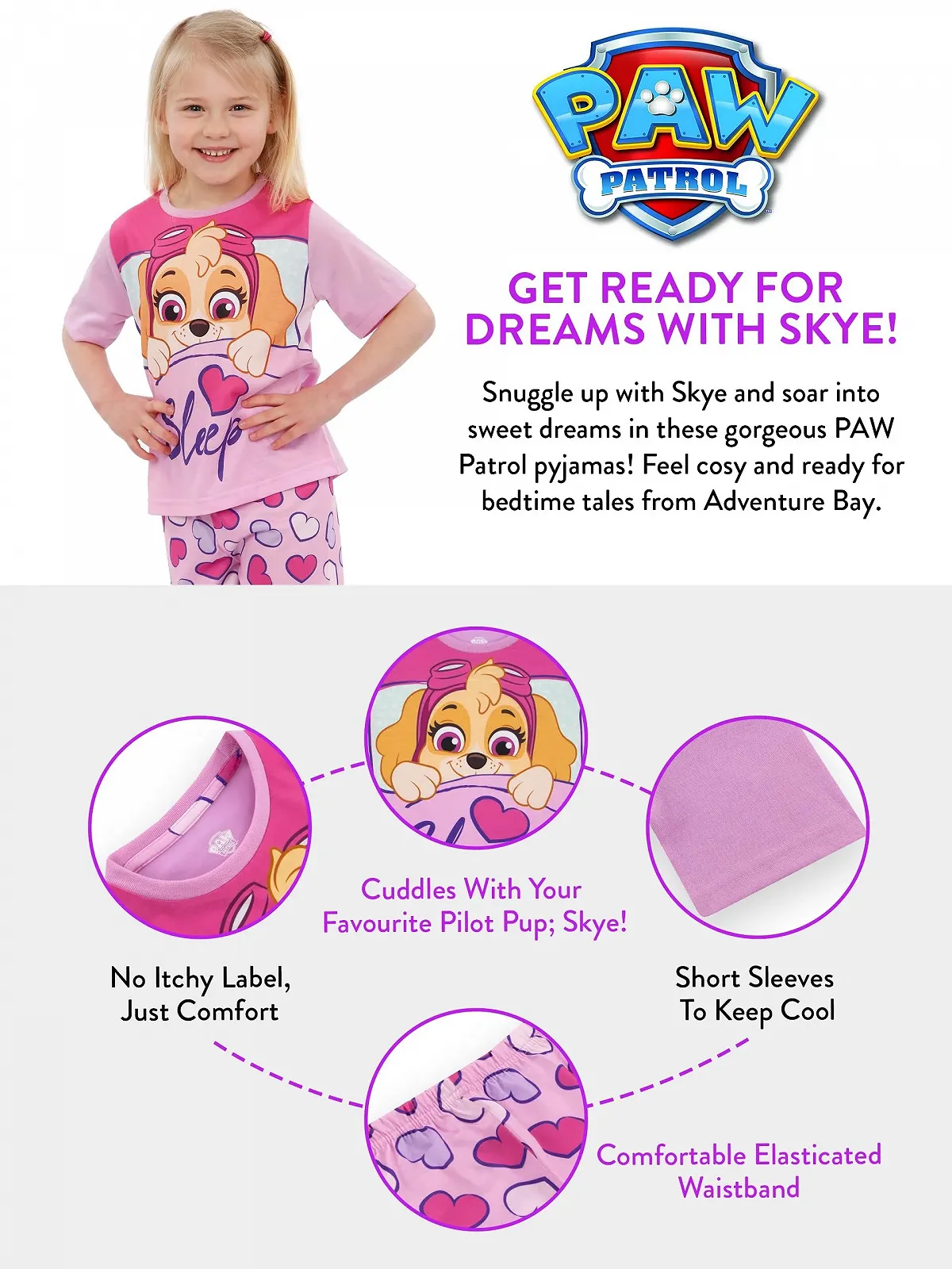 Пижама PAW PATROL Skye для девочек, фото №7 Пижама PAW PATROL Skye для девочек, фото №7