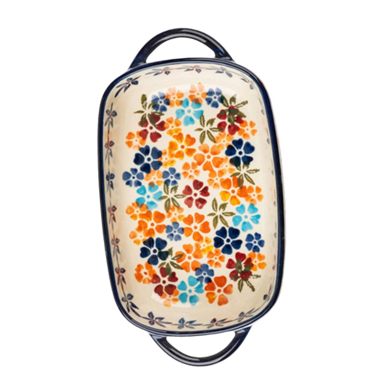 Форма для выпечки BESTYASH керамическая прямоугольная с двойными ручками легкая, фото №1 Форма для выпечки BESTYASH керамическая прямоугольная с двойными ручками легкая, фото №1