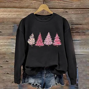 Женский Свитшот Generisch Без Капюшона Кружевные Топы Базовая Туника Свободного Кроя Женский Пуловер Длинный Рождественский Джемпер Женские Полосатые Хеллоуин Футболки Топы synthetic.ua - Фото 1