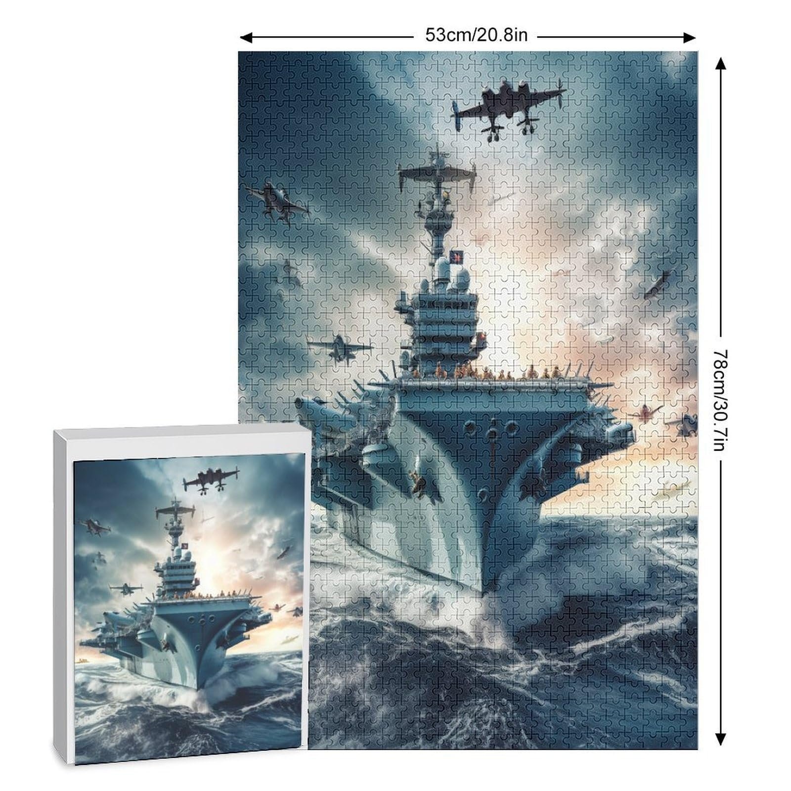 Пазл Дерев'яний Aeroplane Carrier 1000 елементів 78 x 53 см, фото №2 Пазл Дерев'яний Aeroplane Carrier 1000 елементів 78 x 53 см, фото №2
