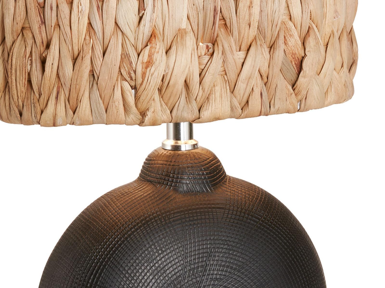 Настільна лампа meineWunschleuchte Керамічна основа Висота 38.5 см Чорний, фото №5