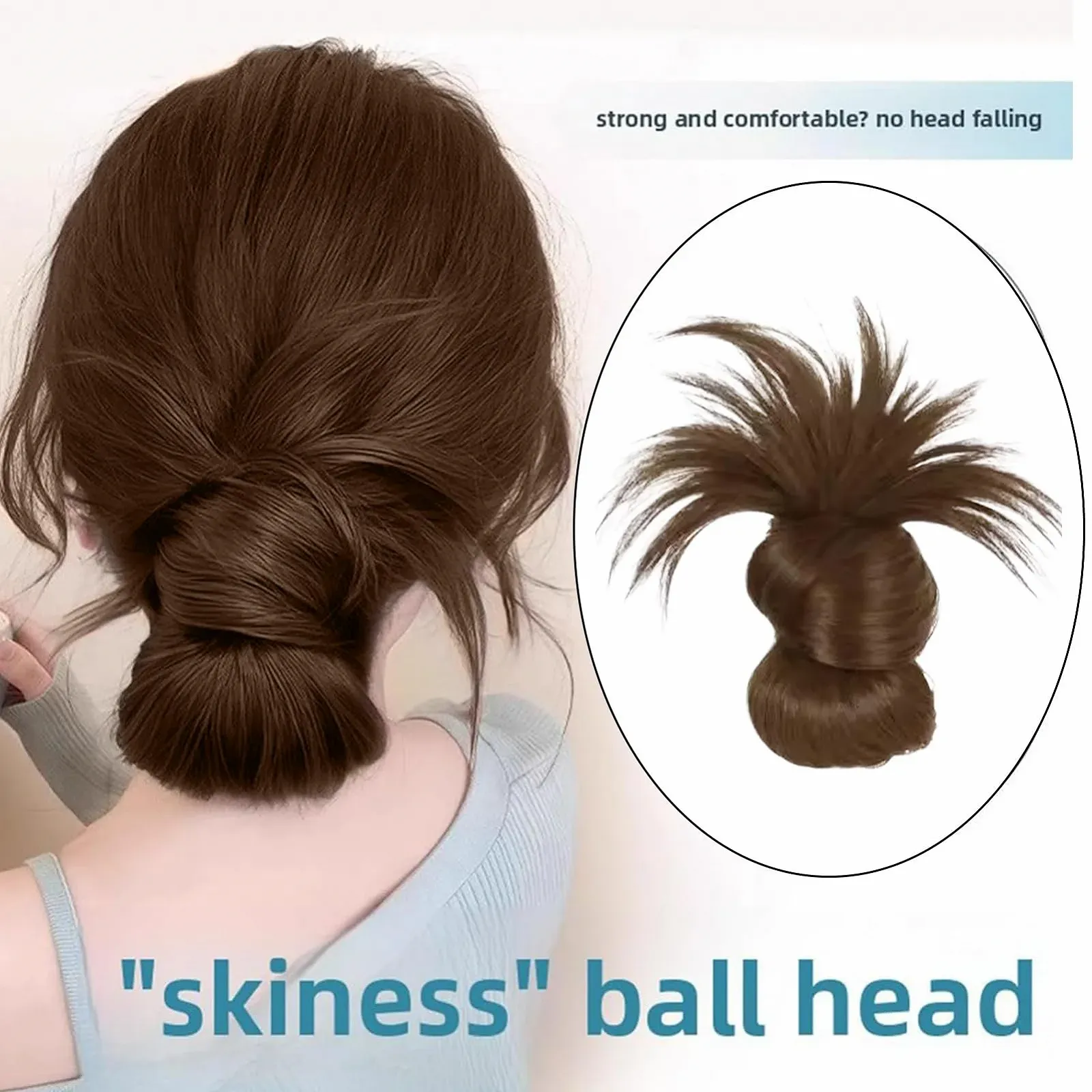 Заколка для волос Пучок перьев, Накладной пучок, Заколка-коготь, Легкий Натуральный для женщин и девушек, фото №2 Заколка для волос Пучок перьев, Накладной пучок, Заколка-коготь, Легкий Натуральный для женщин и девушек, фото №2