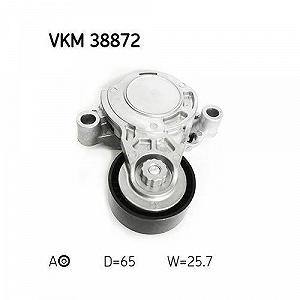 Натяжитель поликлинового ремня SKF VKM 38872 для BMW, слева, сверху слева, по центру synthetic.ua - Фото 1
