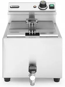 Фритюрниця HENDI 209202 / 3500 Вт / Silver - Фото 1