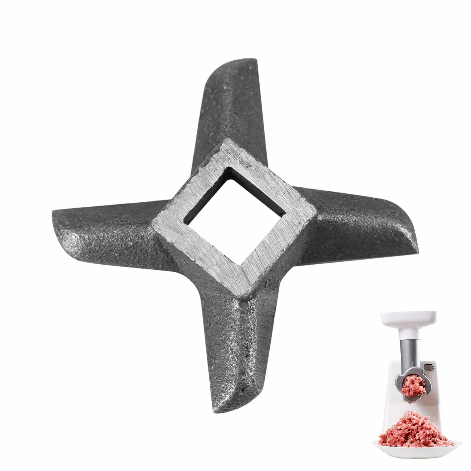 Ніж для м'ясорубки Haofy 8 Stainless Steel Хрестоподібний, фото №1
