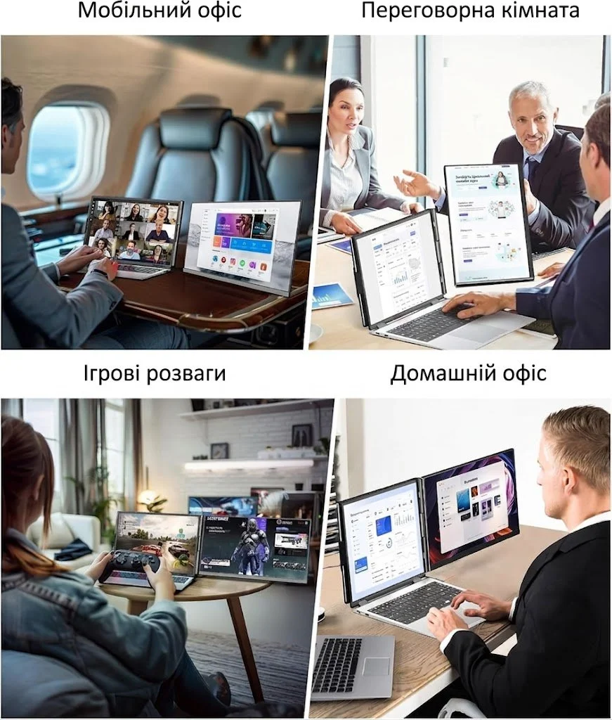 Монітор портативний 15.6" Cevaton P5 Full HD IPS 60 Гц, фото №5