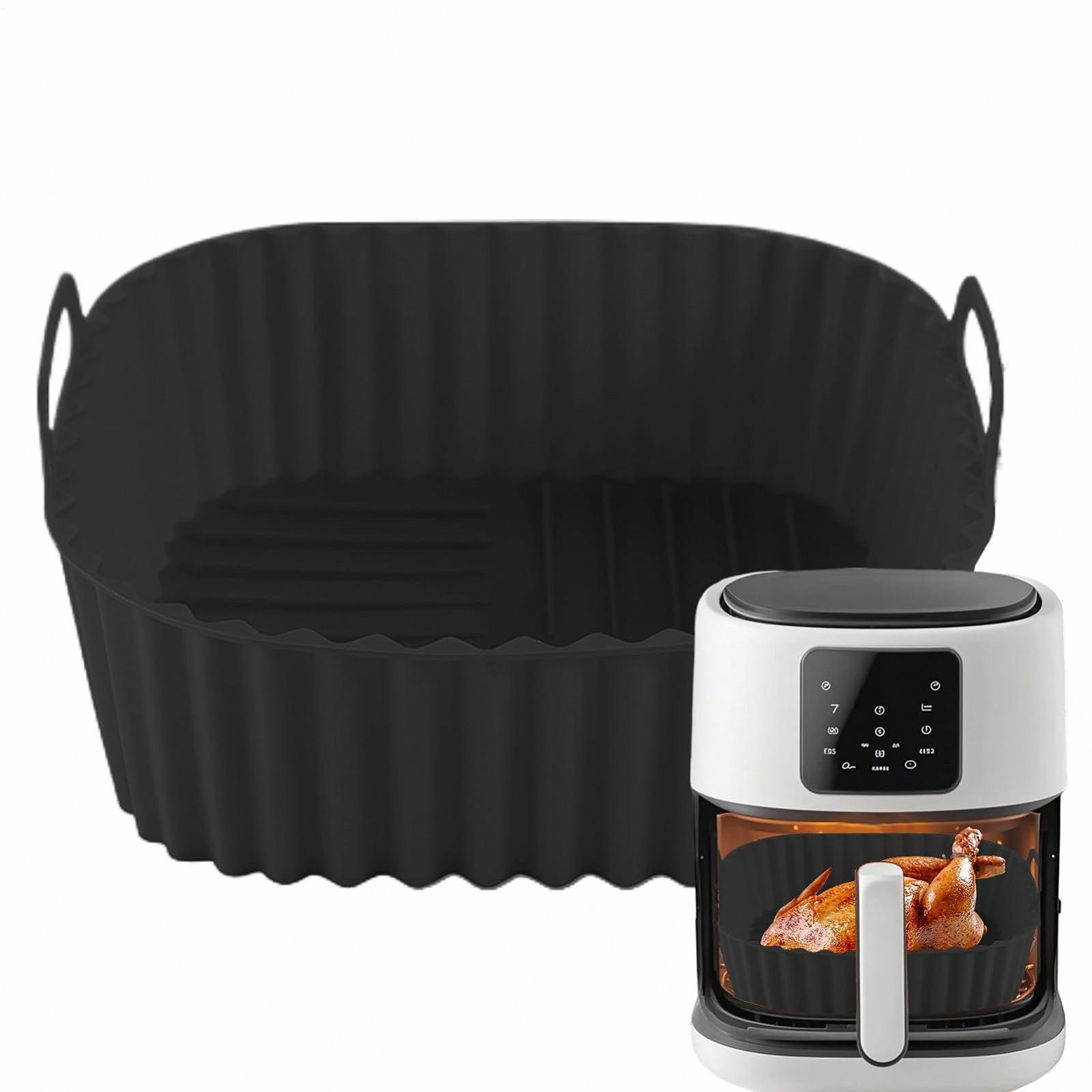 Силіконова форма для мультипечі Square Air Fryer Liner квадратна антипригарна складана, фото №9