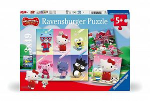 Дитячий пазл Ravensburger Hello Kitty Adventure in Cherry Town 12001035 3 x 49 деталей від 5 років - Фото 1