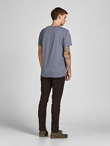 Футболка JJPALM TEE SS 12200243-Grisaille-Fit:Standard Fit Jack&Jones Сірий L synthetic.ua - Фото 1