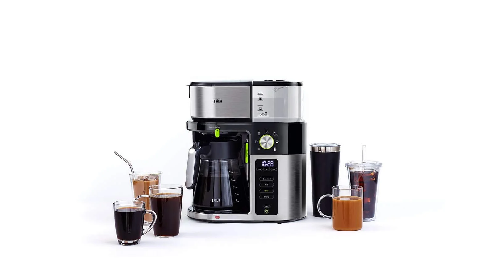 Кофеварка капельная Braun MultiServe 7 размеров порций Черная, фото №4