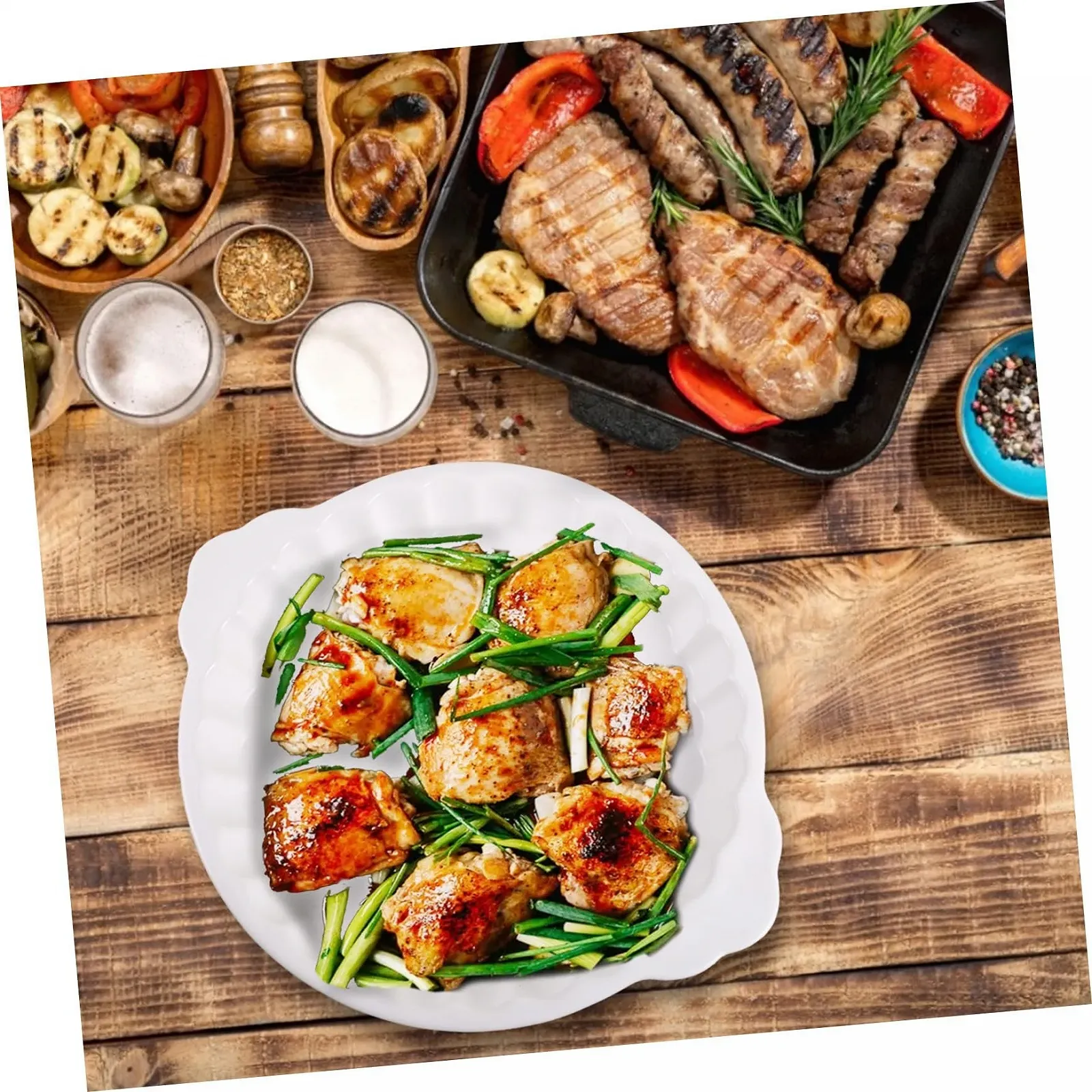 Противень для запекания керамический Retro с ручками, фото №9