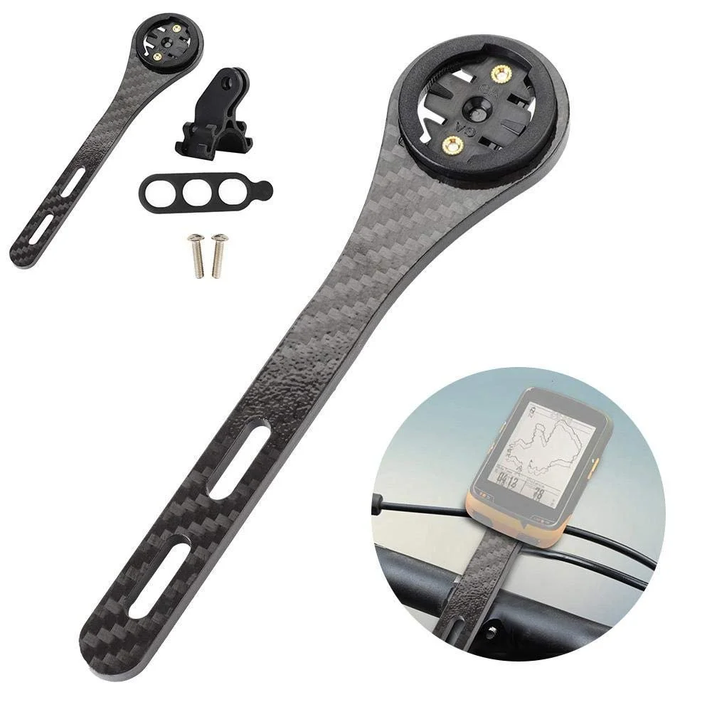 Крепление для велокомпьютера Integrated Handlebar Stem Carbon Fiber для Garmin / Bryton / GoPro, фото №6