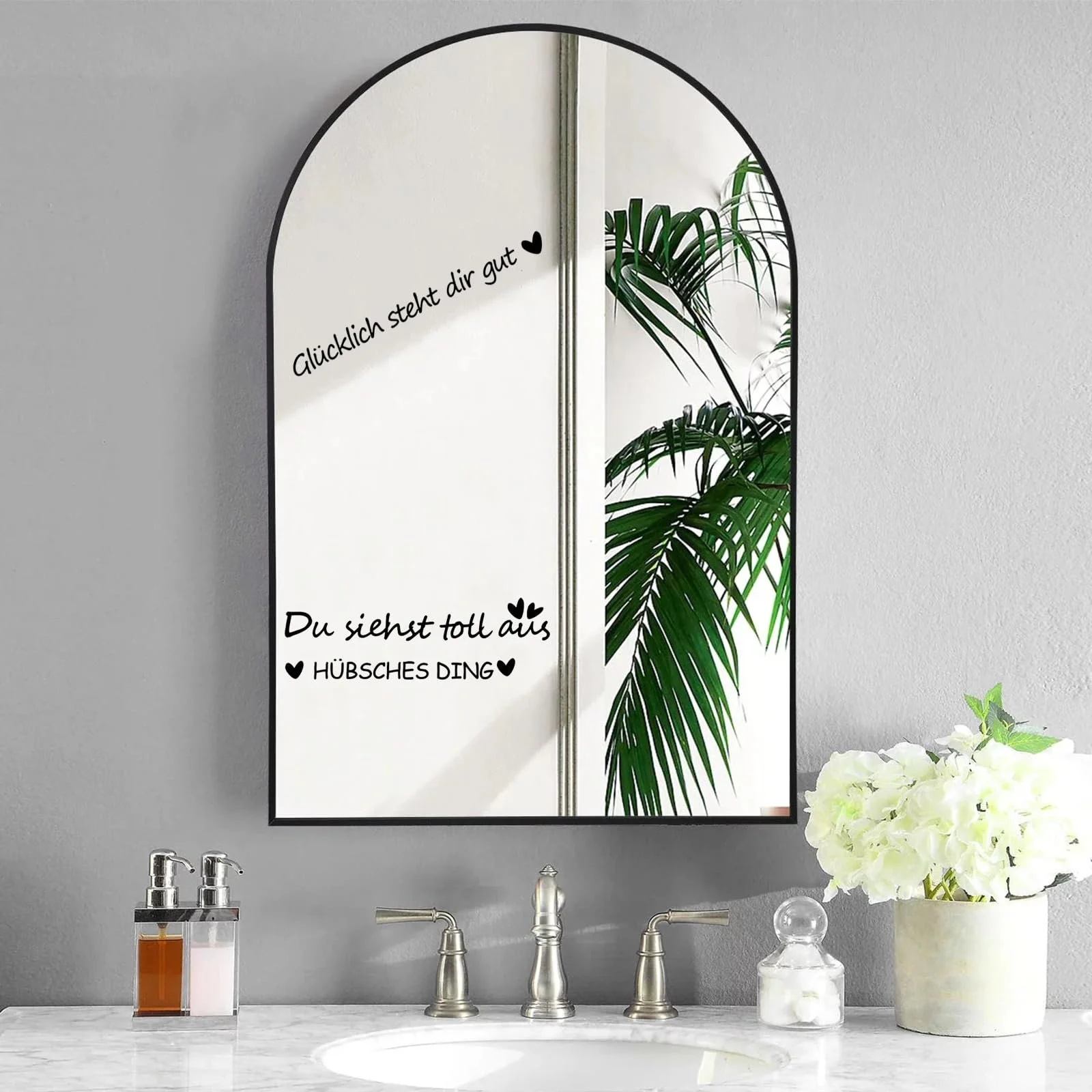 Наклейки на дзеркало Мотиваційні цитати 15 x 10 см 2 шт. Самоклеючі, фото №3 Наклейки на дзеркало Мотиваційні цитати 15 x 10 см 2 шт. Самоклеючі, фото №3