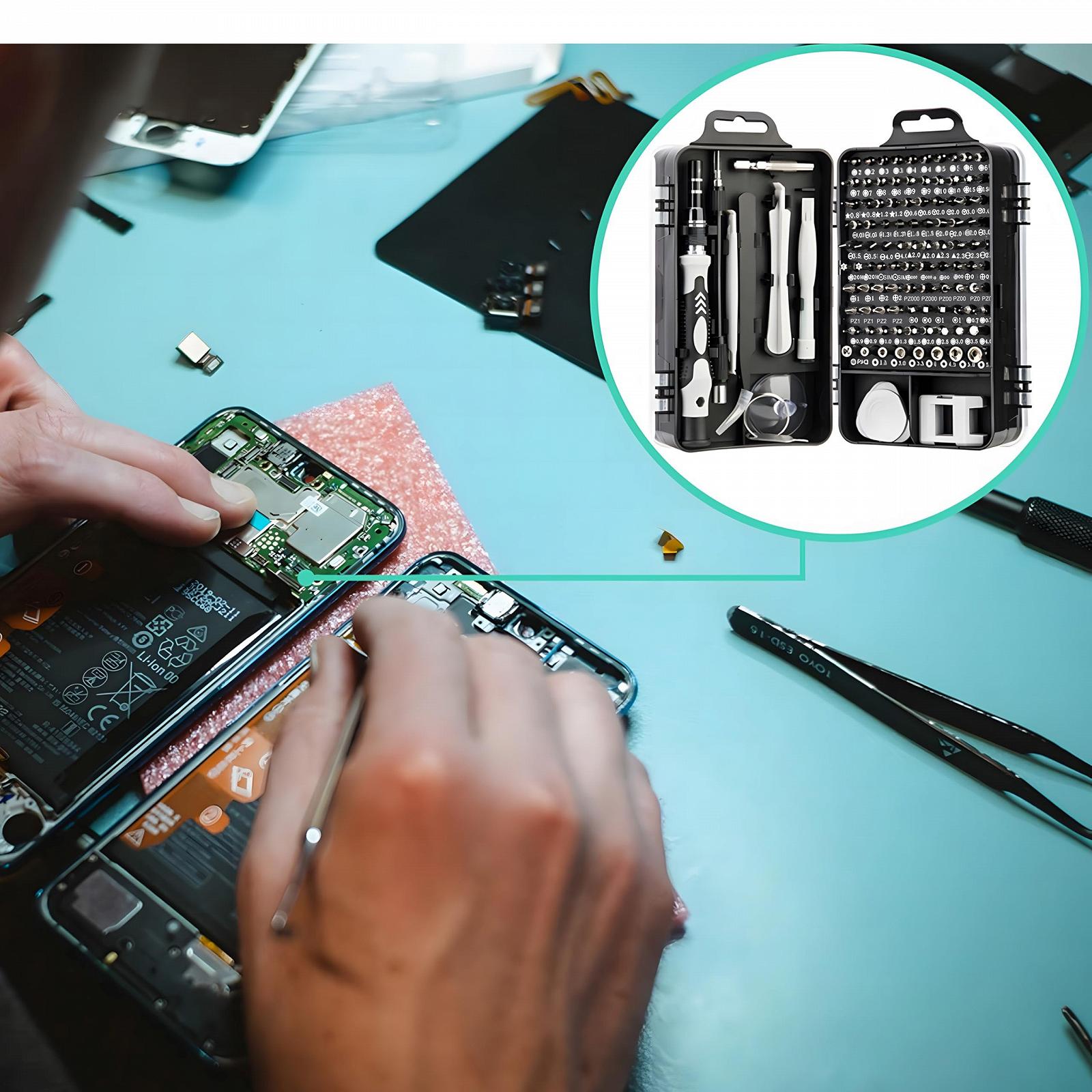 Набір викруток Retoo Precision 115 шт. сталь для електроніки, ноутбука, годинників, окулярів, планшета набір для ремонту, фото №5 Набір викруток Retoo Precision 115 шт. сталь для електроніки, ноутбука, годинників, окулярів, планшета набір для ремонту, фото №5