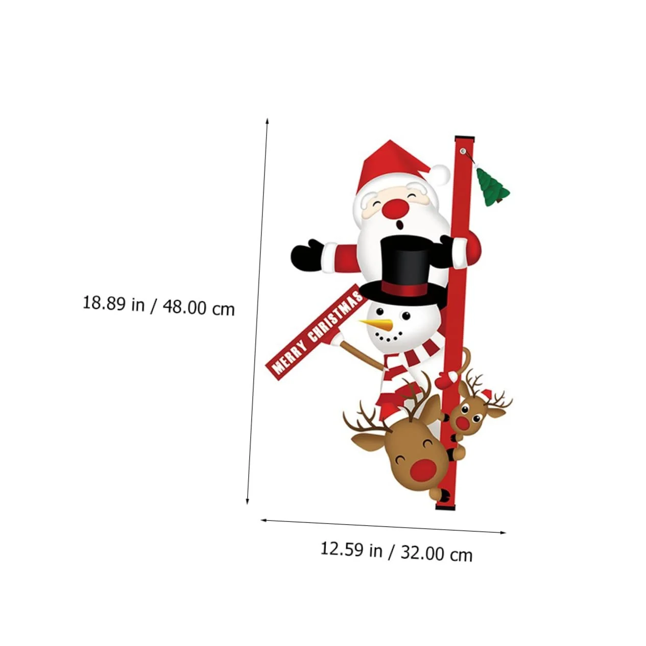 Наклейка на двері Vaguelly Snowman Christmas PVC, фото №3 Наклейка на двері Vaguelly Snowman Christmas PVC, фото №3