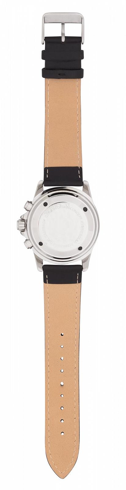 Говорящие наручные радиочасы Marschall German 1146wl с солнечной панелью для слепых, пожилых людей и людей с деменцией черный кожаный ремешок, фото №4