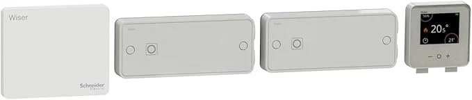 Комплект розумнного опалення Schneider Electric CCTFR6905G2 / 2x16А / 3.6 кВт реле / Wiser App / Білий, фото №2 Комплект розумнного опалення Schneider Electric CCTFR6905G2 / 2x16А / 3.6 кВт реле / Wiser App / Білий, фото №2