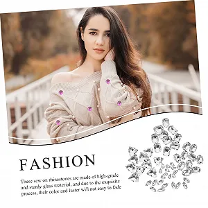 Стрази STOBOK 48 шт. Камені скляні декоративні synthetic.ua - Фото 1