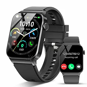 Смарт-годинник STECEi Чоловічий 1.85 Inch HD Touchscreen Black - Фото 1