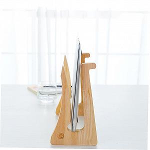 Підставка для ноутбука дерев'яна FRCOLOR для дому та офісу, тримач для клавіатури, ергономічна synthetic.ua - Фото 1