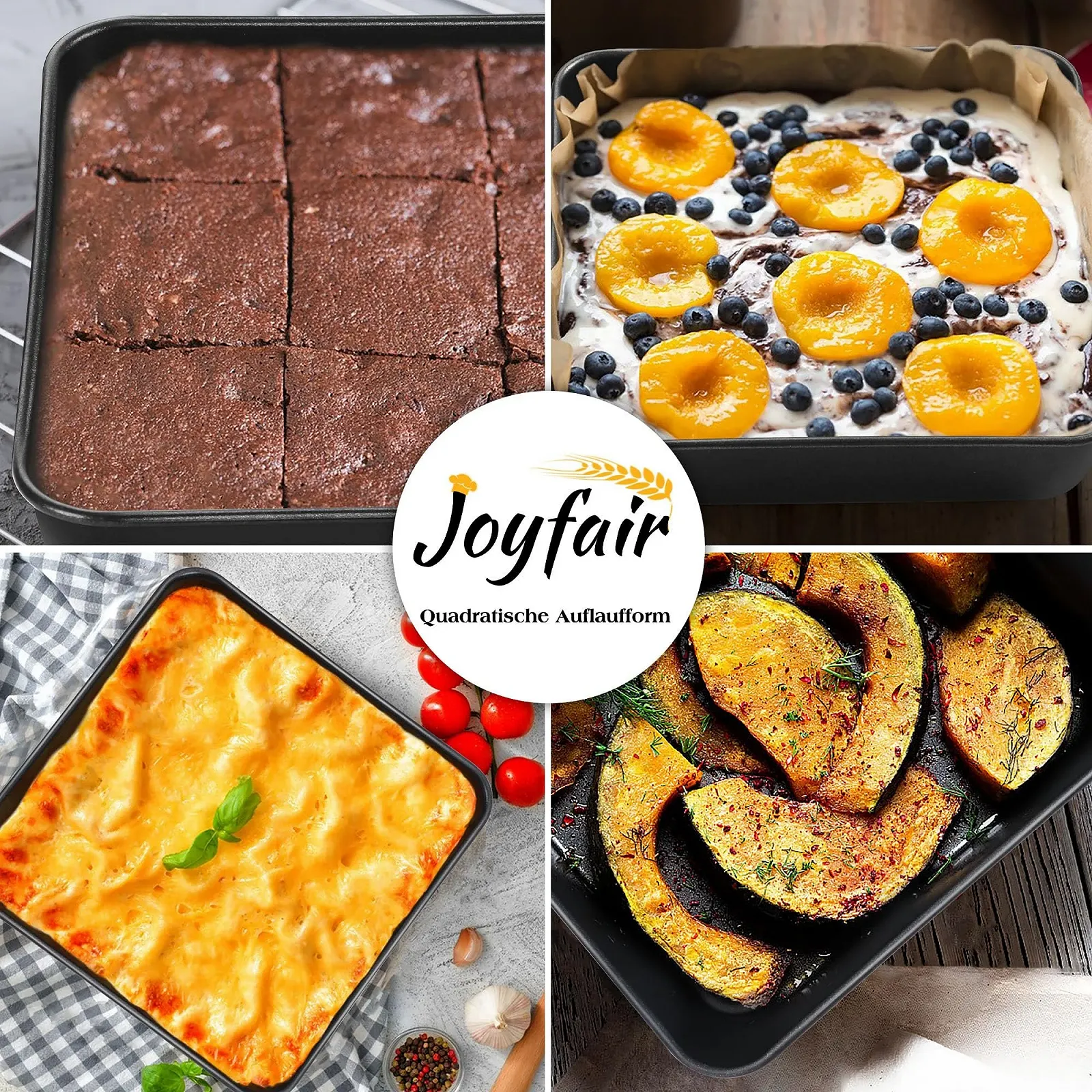 Форма для выпекания Joyfair Квадратная из нержавеющей стали 21 x 21 x 5 см для брауни и лазаньи, фото №7 Форма для выпекания Joyfair Квадратная из нержавеющей стали 21 x 21 x 5 см для брауни и лазаньи, фото №7