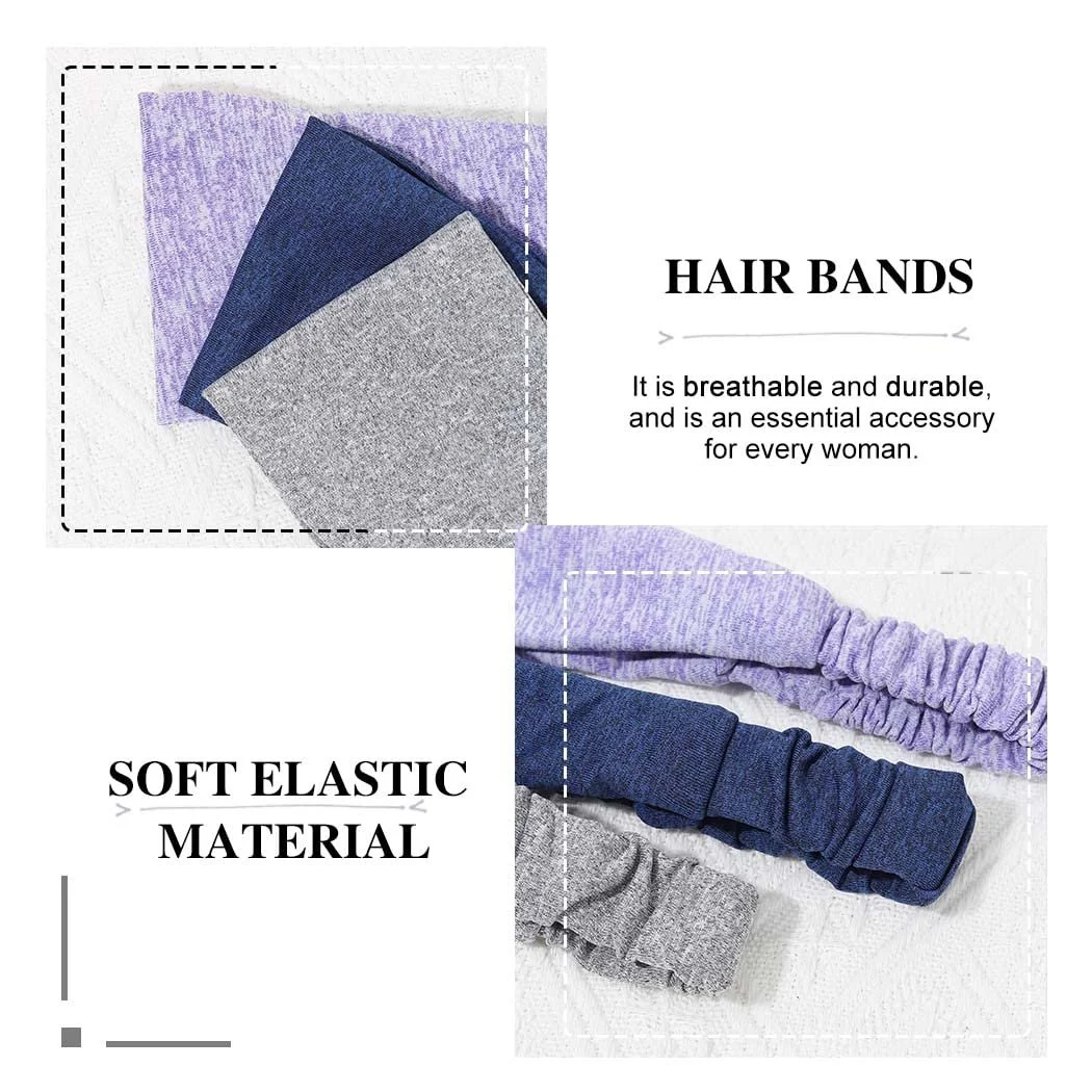 Спортивна Пов'язка в Стилі Бохо Синя Еластична, фото №4