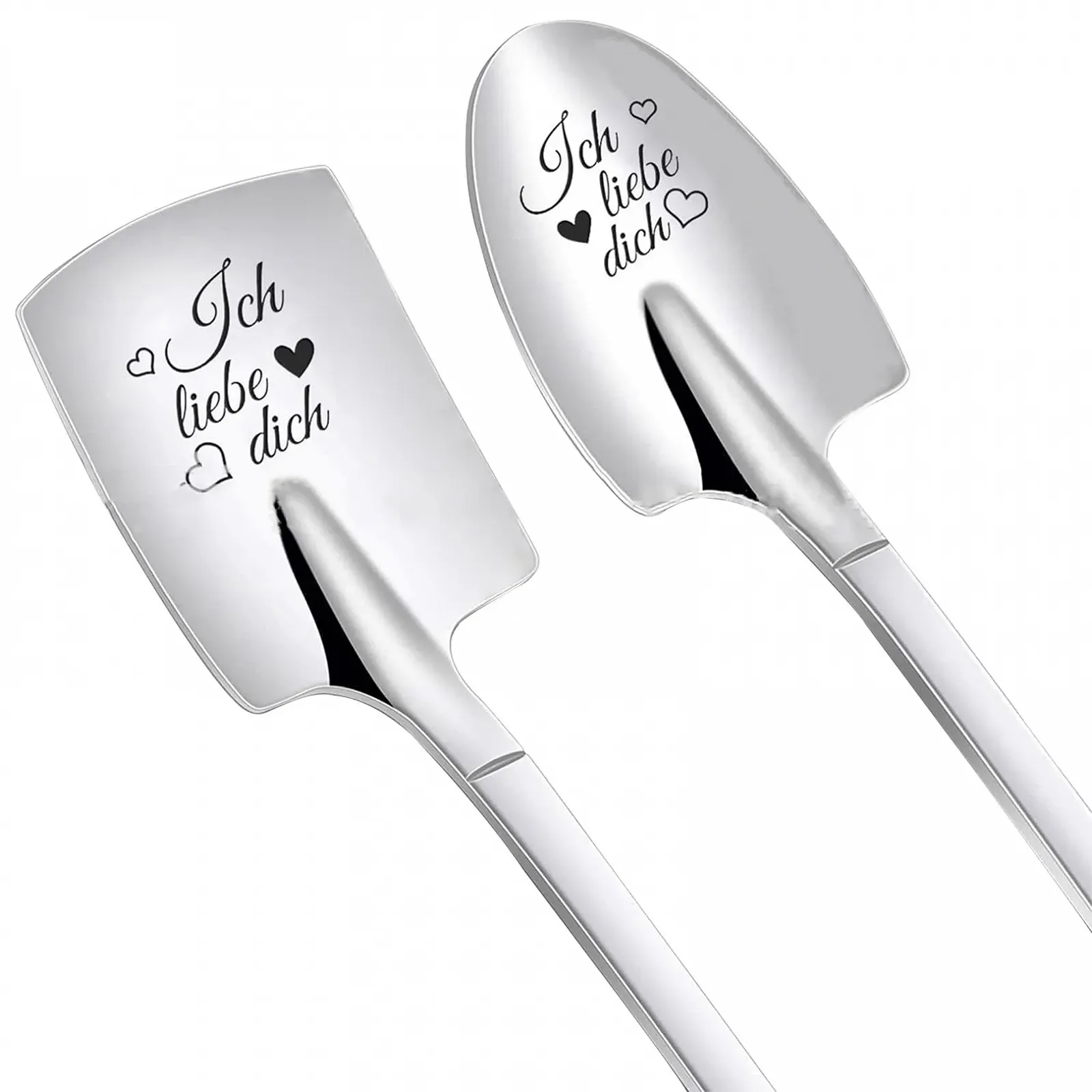 Ложка для морозива з гравіюванням (2 шт.), фото №1