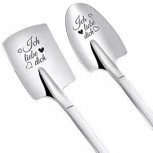 Ложка для мороженого с гравировкой (2 шт) - Фото 1