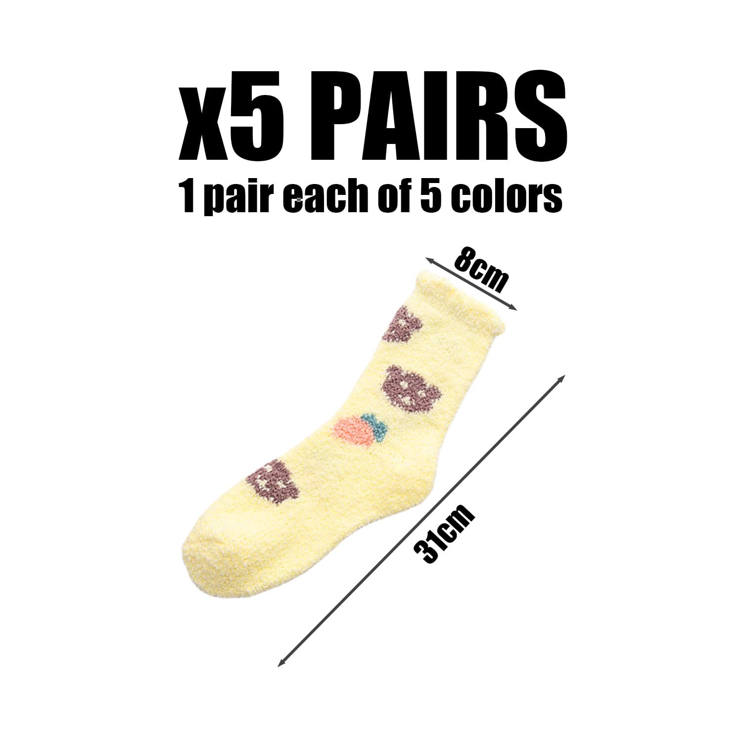 Шкарпетки з візерунком Love 5 пар, фото №2