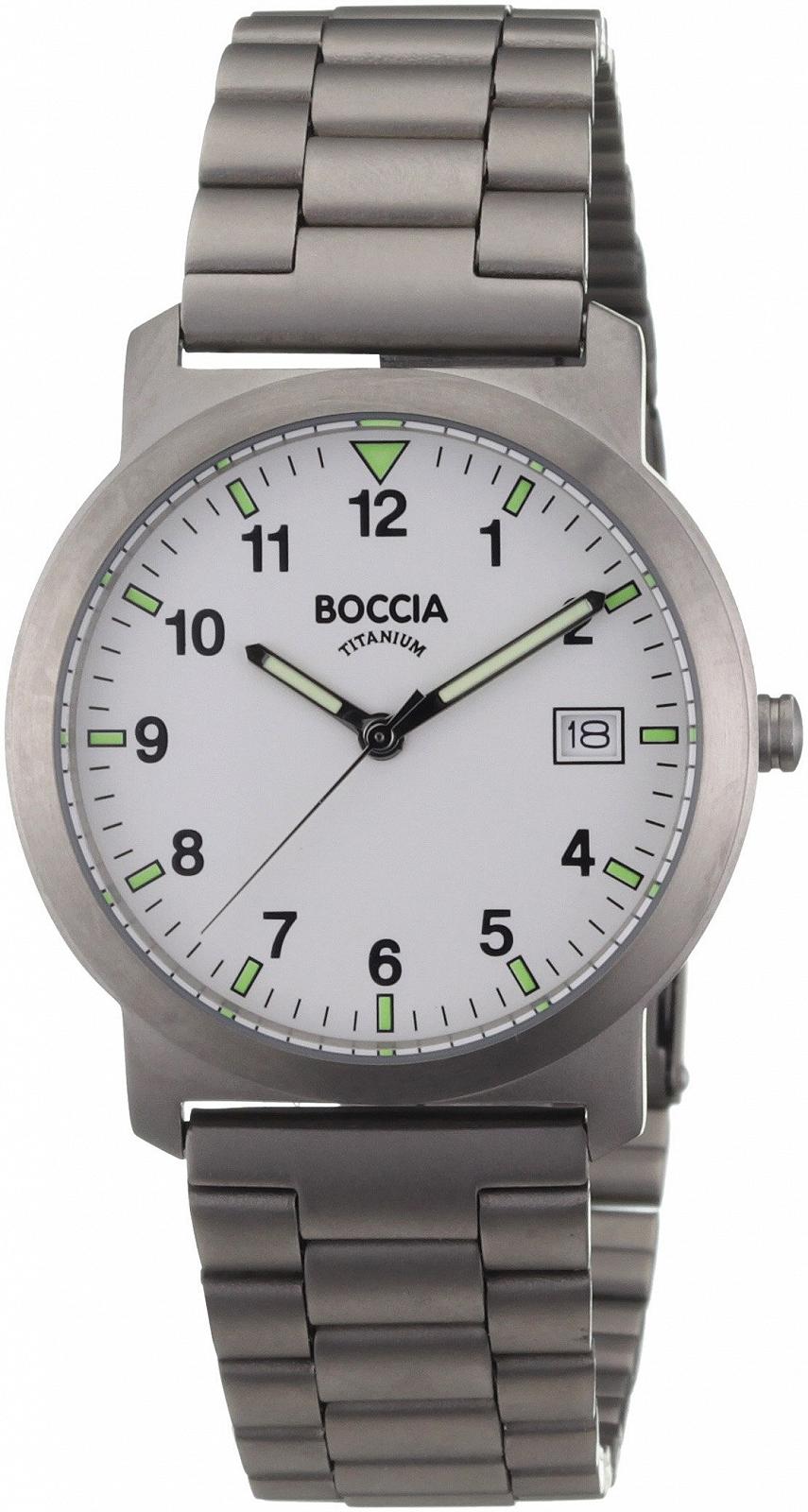 Мужские аналоговые кварцевые часы Boccia Titanium 3545-01, фото №1