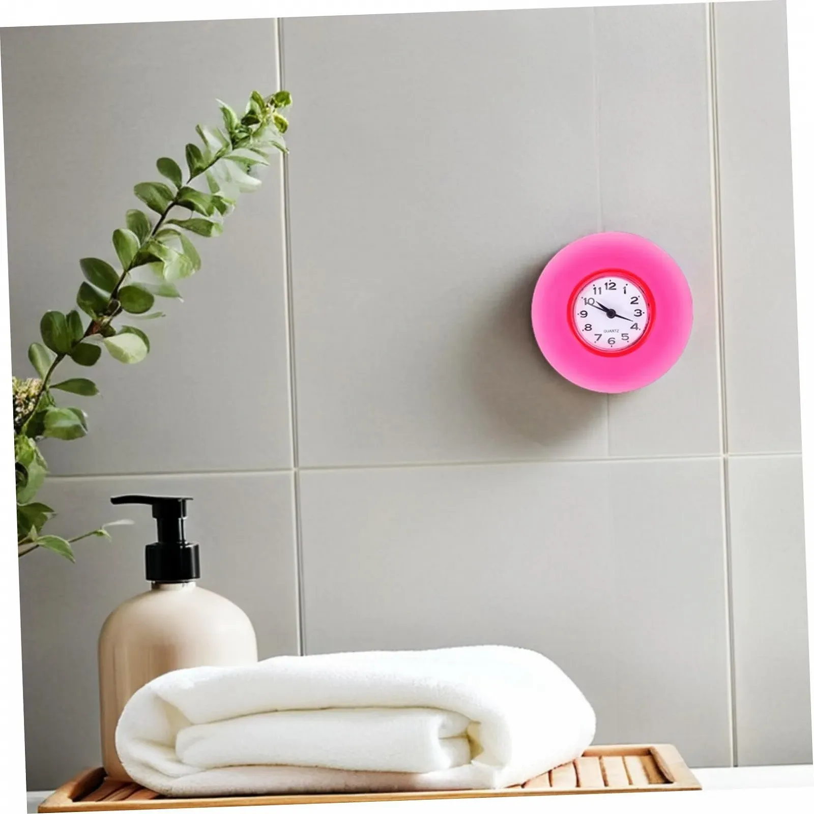 Годинник MUCKLILY Водонепроникний з живленням від батарейок для ванної кімнати з міцною присоскою, фото №7