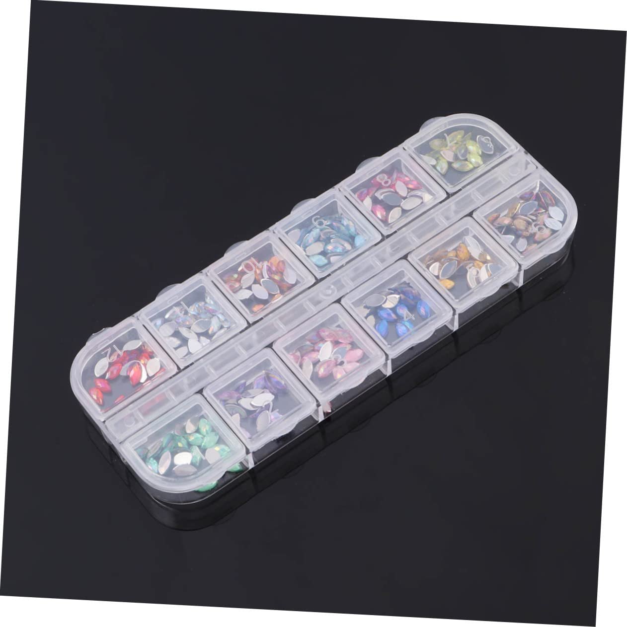 Кришталеві стрази для нігтів Healeved, 12 кольорів, фото №4 Кришталеві стрази для нігтів Healeved, 12 кольорів, фото №4