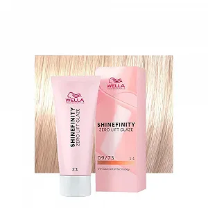 Напівперманентна фарба для волосся Wella Shinefinity Карамельне Молоко 09/73 Світлий Блонд Золотистий Пісок 60 мл - Фото 1