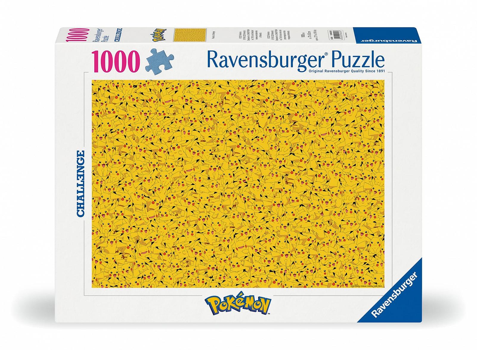 Пазл Ravensburger Pokémon Pikachu Challenge 1000 элементов, фото №2 Пазл Ravensburger Pokémon Pikachu Challenge 1000 элементов, фото №2
