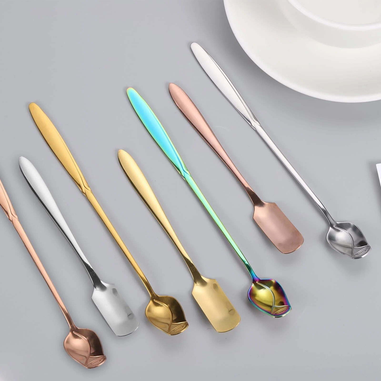 Ложка Еспресо QUARKZMAN Набір з 4 міні-ложок з нержавіючої сталі 5 дюймів, фото №4