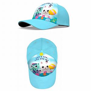 Бейсболка E plus M Gabby’s Dollhouse Mercat детская летняя регулируемая 52–54 см 100% полиэстер - Фото 1