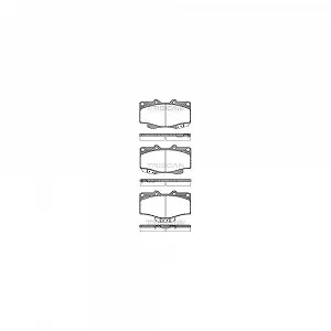 Комплект тормозных колодок дискового тормоза TRISCAN 8110 13178 для TOYOTA VW, передняя ось - Фото 1