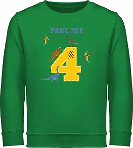 Світшот Shirtracer 4th Birthday Dinosaur Dinosaur - Фото 1