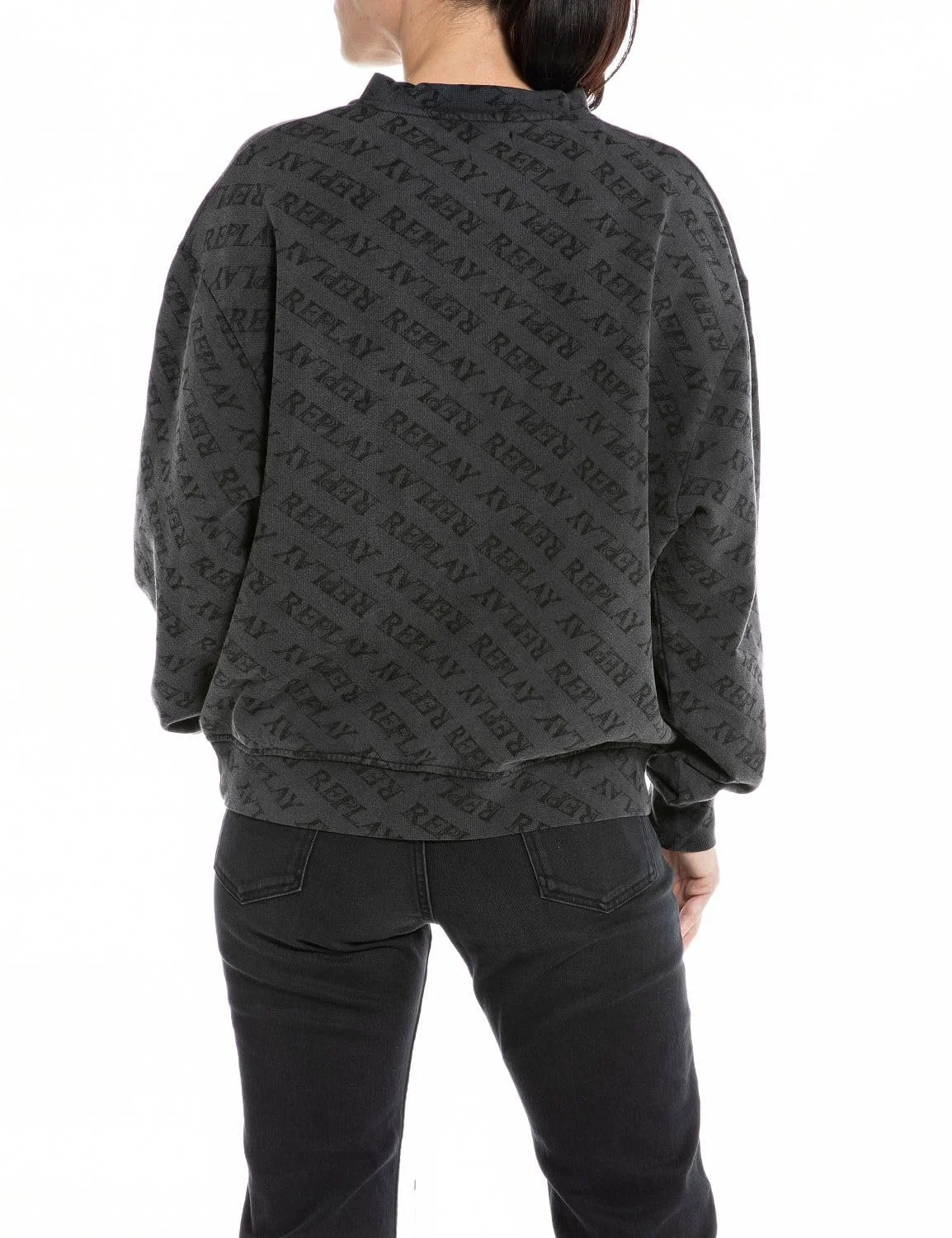 Женская Толстовка Replay из хлопка с принтом по всей поверхности, фото №2