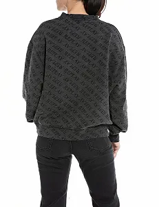 Женская Толстовка Replay из хлопка с принтом по всей поверхности synthetic.ua - Фото 1