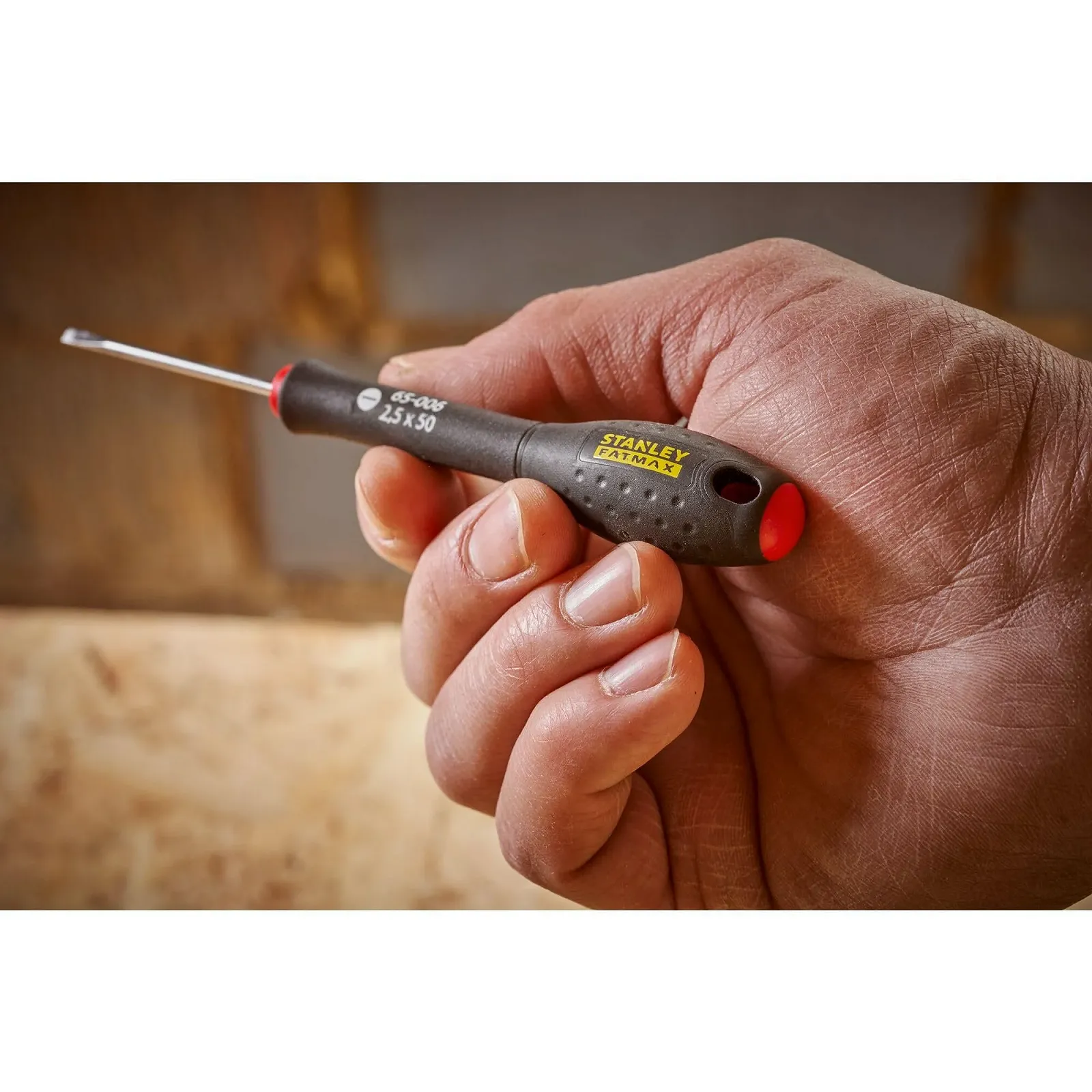 Викрутка Stanley FatMax Parallel 2.5 x 50 мм чорно-червона, фото №6