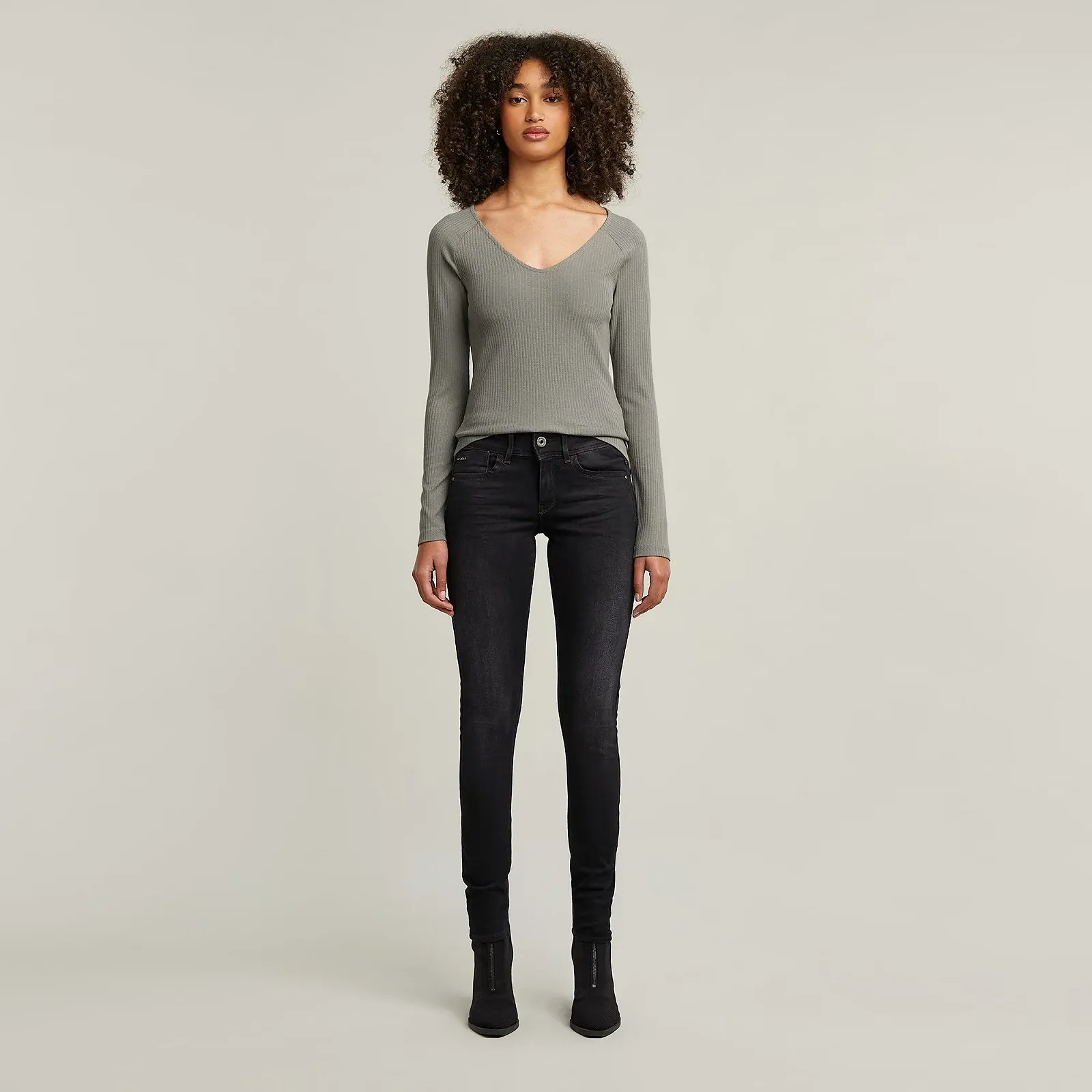 Женские джинсы G‑STAR RAW Lynn Mid Skinny Dusty Grey - 31, фото №3