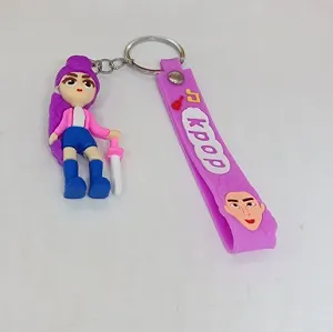 Брелок Кейпоп мисливці на демонів Rumi Румі K-Pop Demon Hunters Huntr/x дитячий на рюкзак, ключі іграшка 7 см Bre_84 - Фото 1