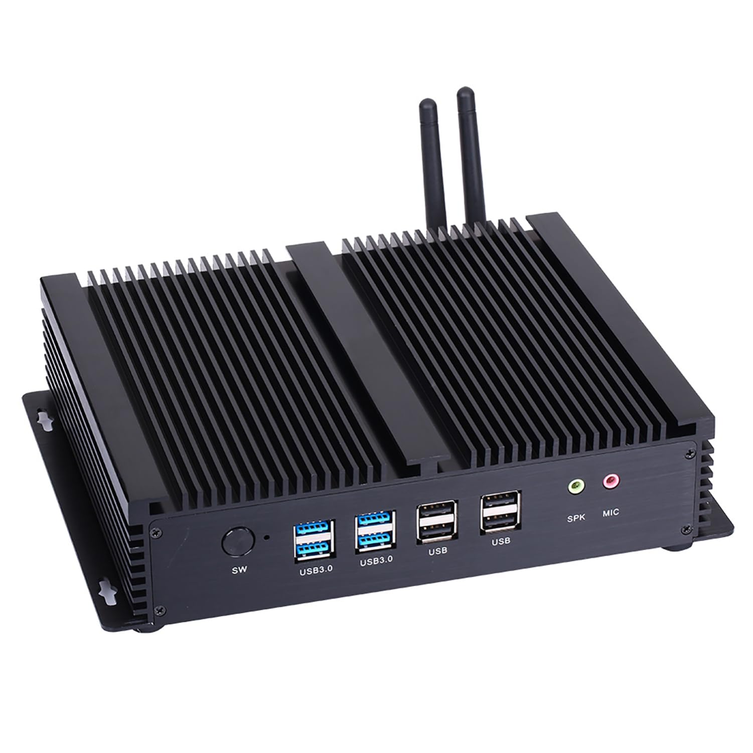 ПК HUNSN Fanless Industrial I7 4500U 4578U IM04 8GB 128GB SSD, фото №2