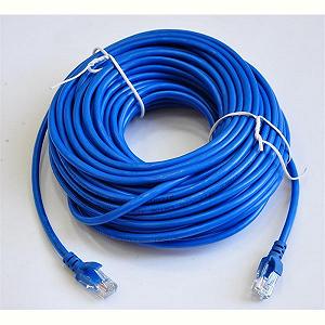 Патч-корд литой UTP RJ45 Cat.5e, 20m синий - Фото 1