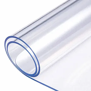 Скатертина-підкладка uyoyous PVC прозора 100 x 200 см 2 мм водонепроникна жиростійка - Фото 1