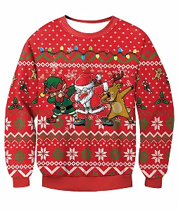 Різдвяний джемпер BesserBay для хлопчиків, з динозавром - Фото 1