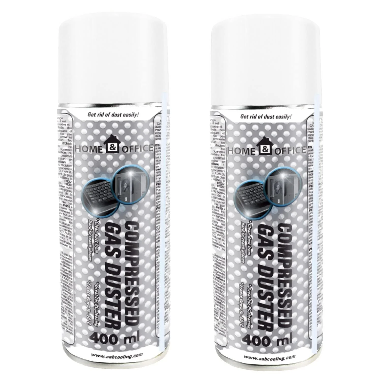 Пневматичний очищувач AABCOOLING K2 2 x 400 мл для електроніки та офісу, фото №1