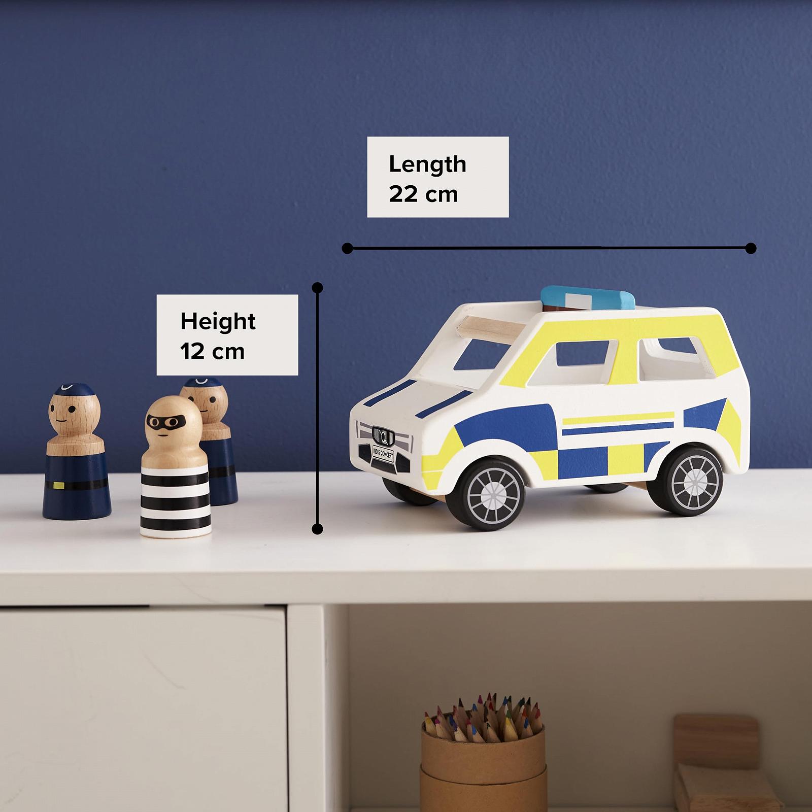 Игрушечная машинка Kid's Concept Police Car для детей от 2 лет деревянная, фото №8